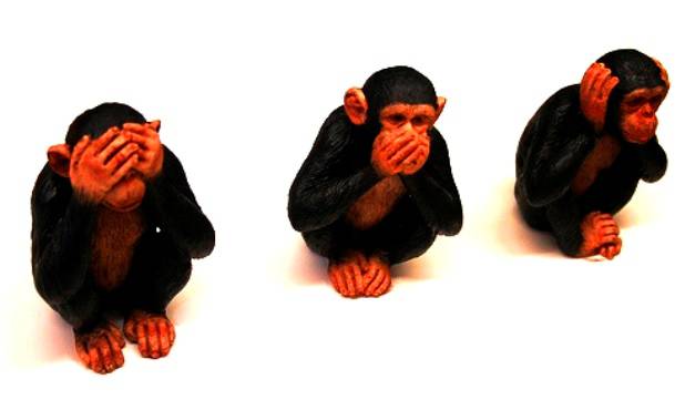 le tre scimmiette