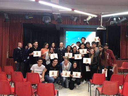 progetto alternanza scuola lavoro polizia di stato e studenti Latina