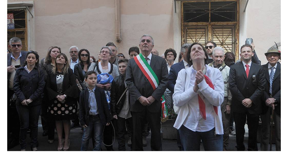 Anzio festa liberazione sindaco Bruschini e Mario Battistini