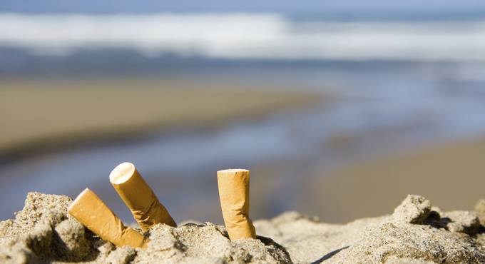 mozziconi sigarette spiaggia