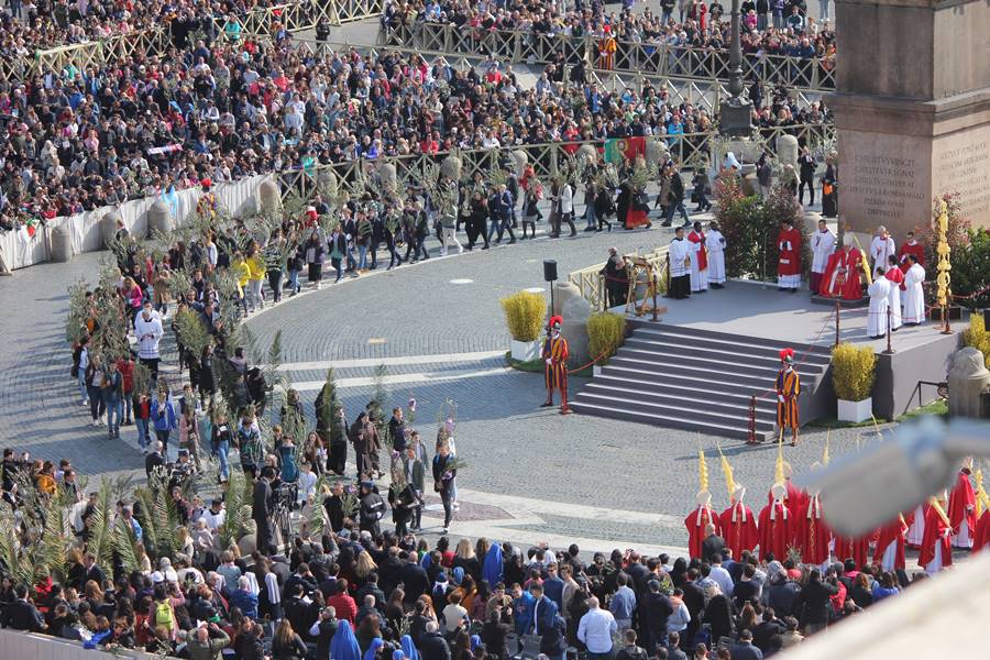 Vaticano, Messa della Domenica delle Palme presieduta da Papa Francesco