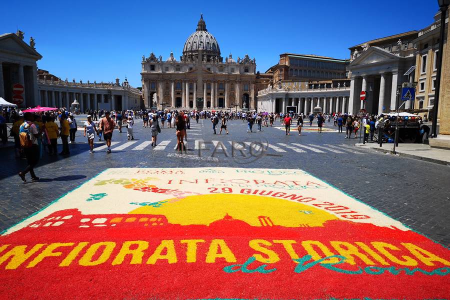 infiorata storica festa santi pietro e paolo roma 2019