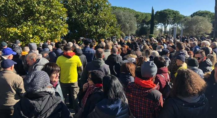 protesta discarica monte carnevale regione lazio