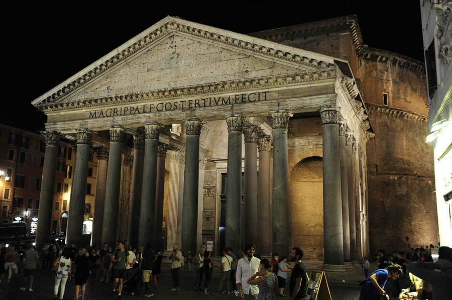 nuova illuminazione artistica pantheon roma