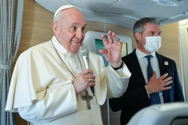 papa francesco aereo viaggio apostolico