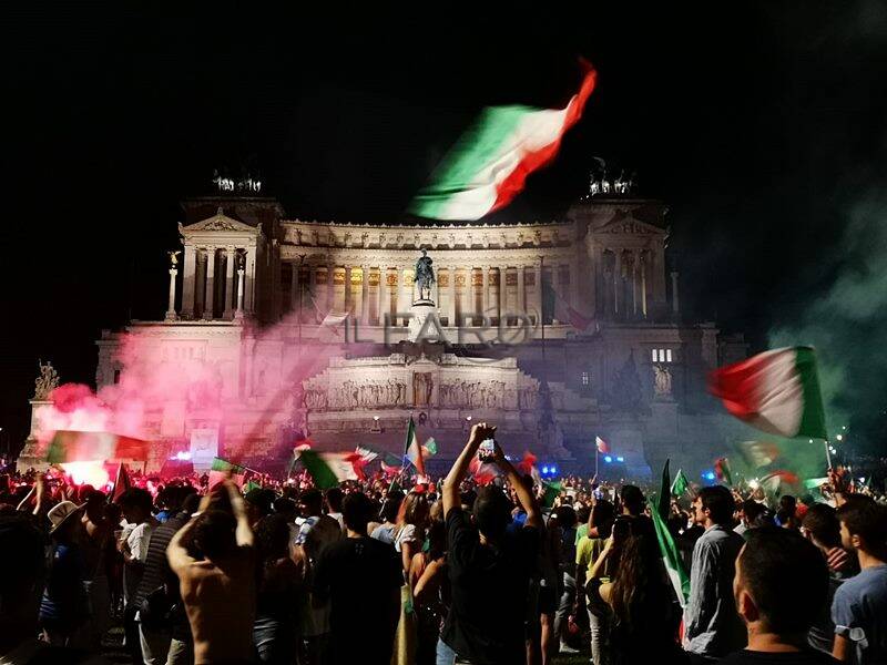 euro 2020 festa tricolore roma italia inghilterra
