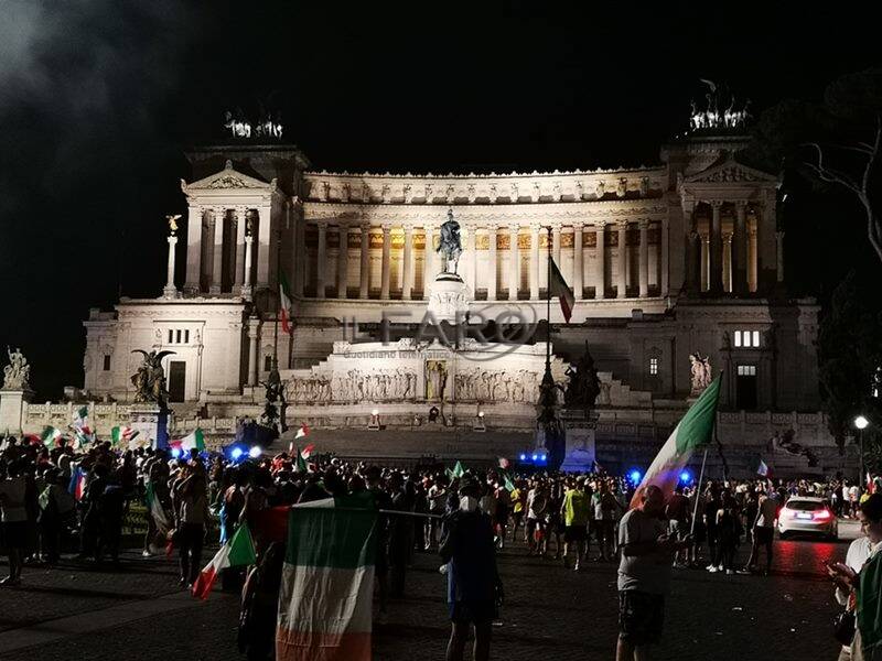 euro 2020 festa tricolore roma italia inghilterra