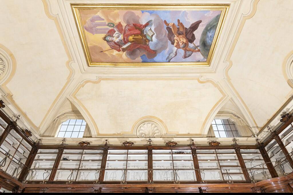 restauro biblioteca lancisiana santo spirito in saxia roma