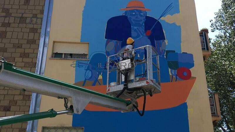 street art fiumicino murales villaggio azzurro