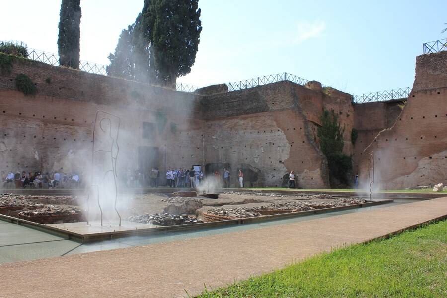 fontana delle pelte palatino domus augustana