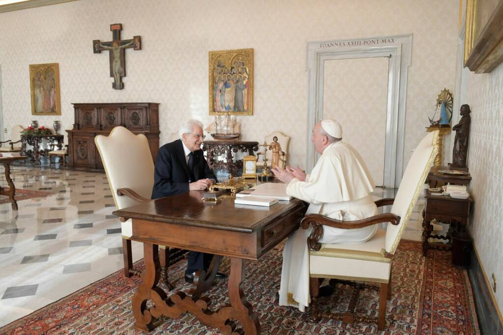 mattarella papa francesco vaticano quirinale visita di congedo