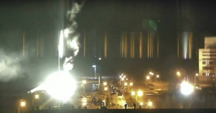 bombe russe sulla centrale nucleare di Zaporizhzhia