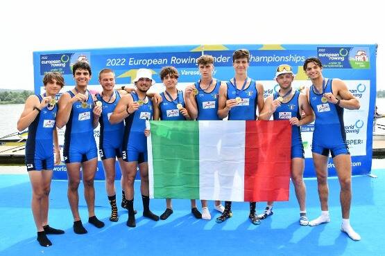 Canottaggio under 19, agli Europei l’Italia vince otto medaglie