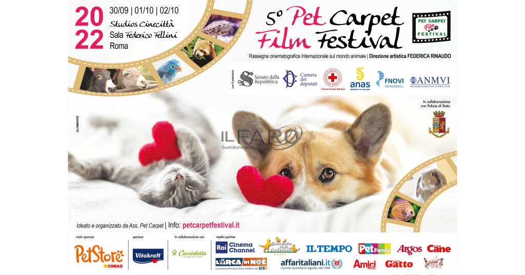 V° Pet Carpet Film Festival con Manuela Arcuri, Enzo Salvi e il cane più anziano del mondo