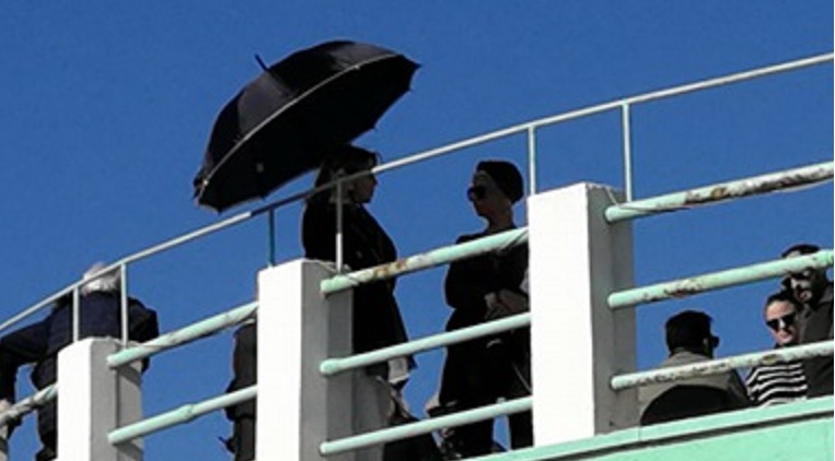 Margherita Buy, sotto l'ombrello, gira